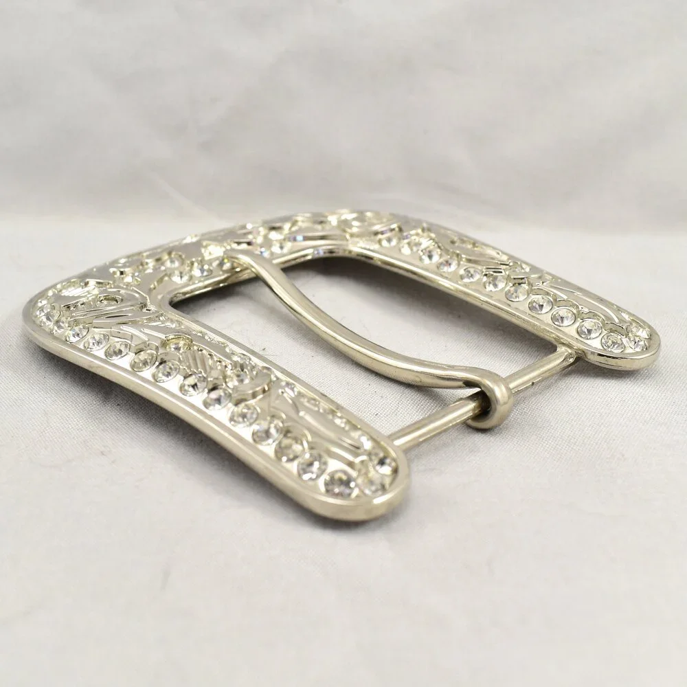 Vintage Belt Buckle Large‎ Pin Buckle Ornate Filigree Western Gift